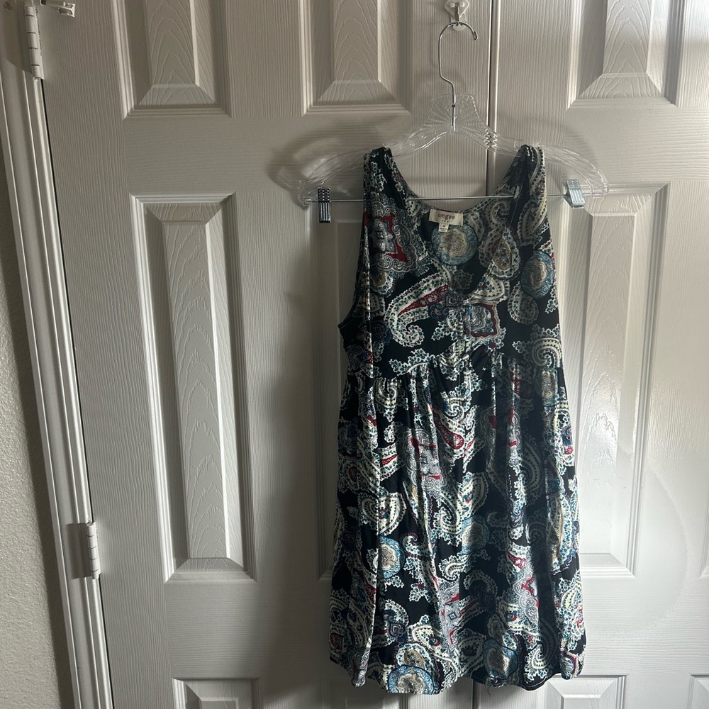 Umgee Paisley Print Tunic | Black Size M